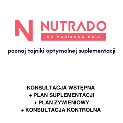 Konsultacja wstępna + plan żywieniowy + plan suplementacji + konsultacja kontrolna